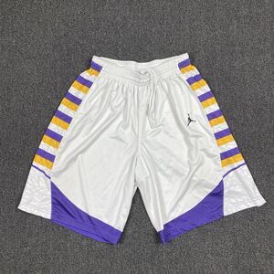 Jordan Lakers Colors Basketball Shorts Drawstring Jumpman Men’s Size Medium